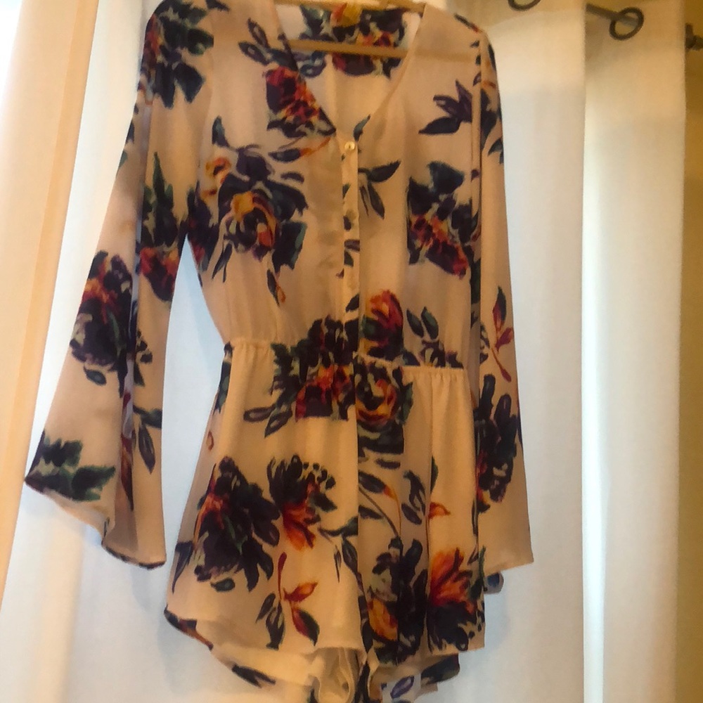 Show Me Your Mumu Red Rocks Romper in Petal Paint!